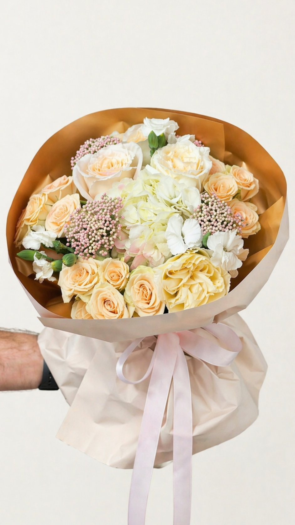Peach & Cream Bouquet