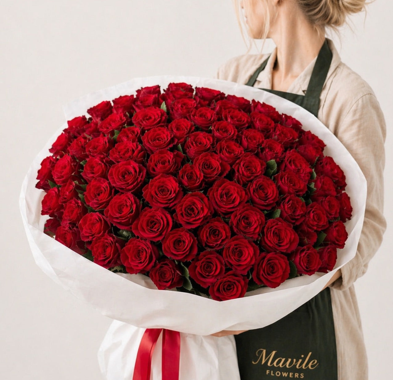 Scarlet Infinity Roses